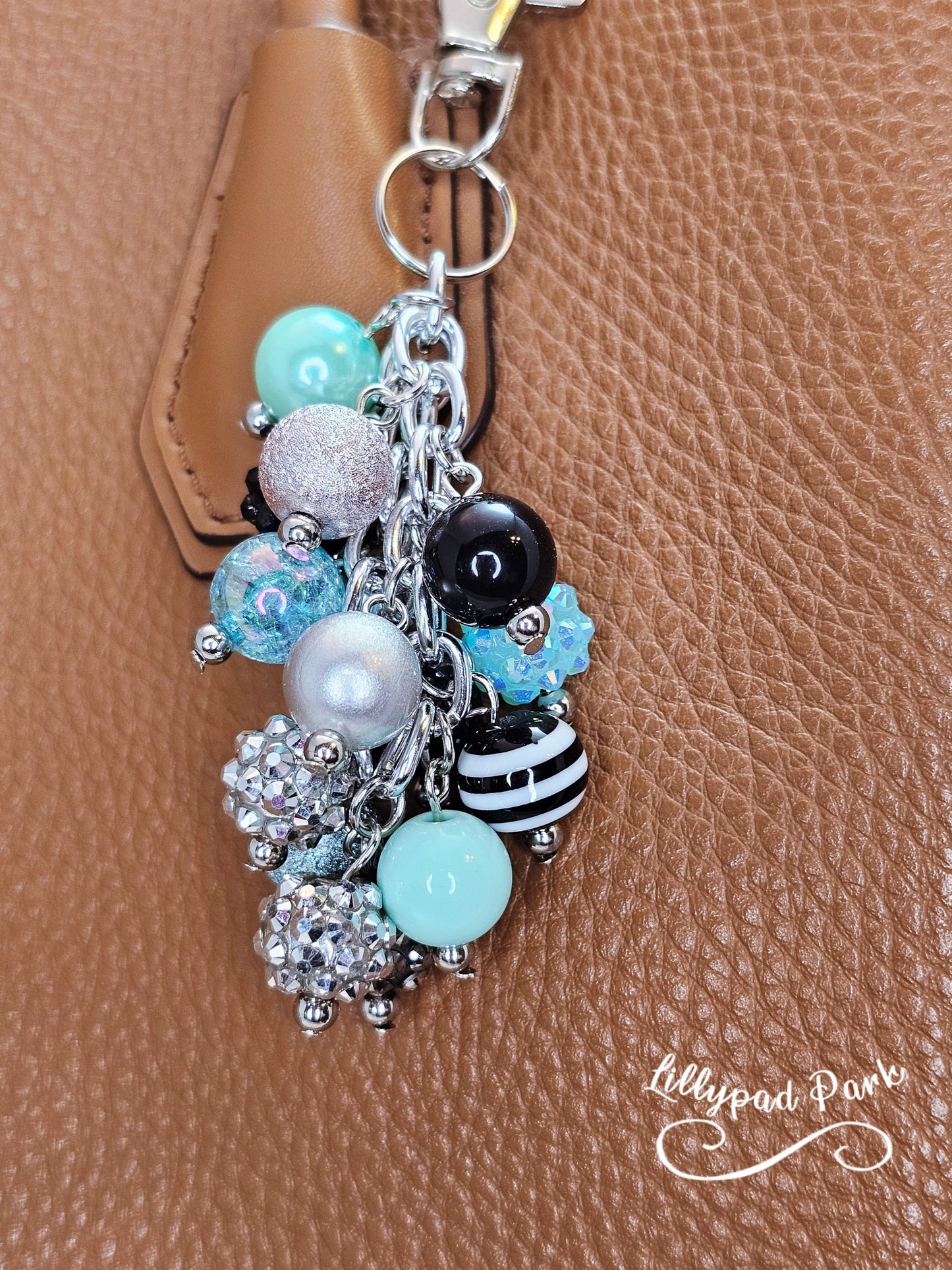 Midnight Teal Mini Purse charm