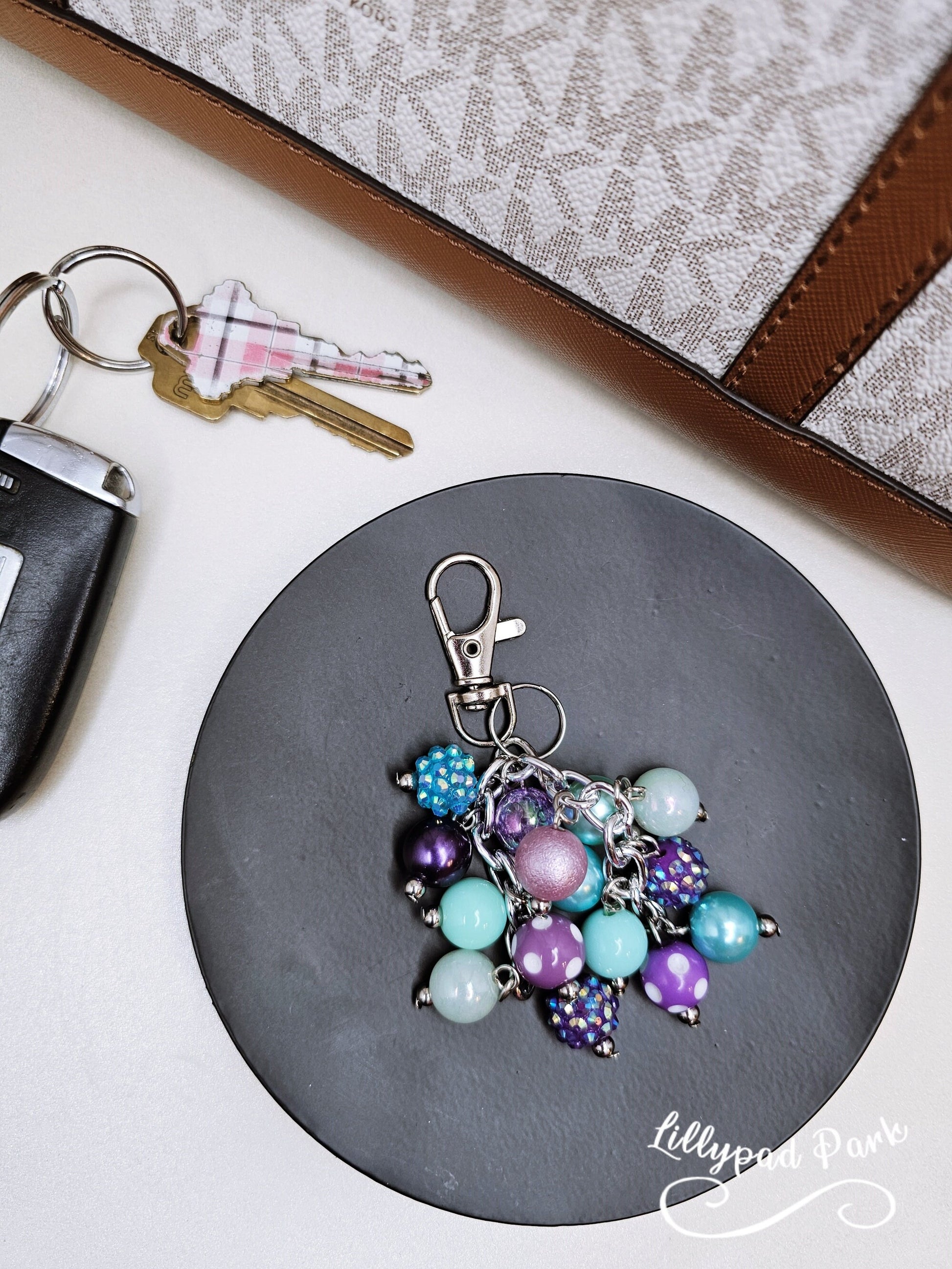 Mermaid Purse Charm, Purple