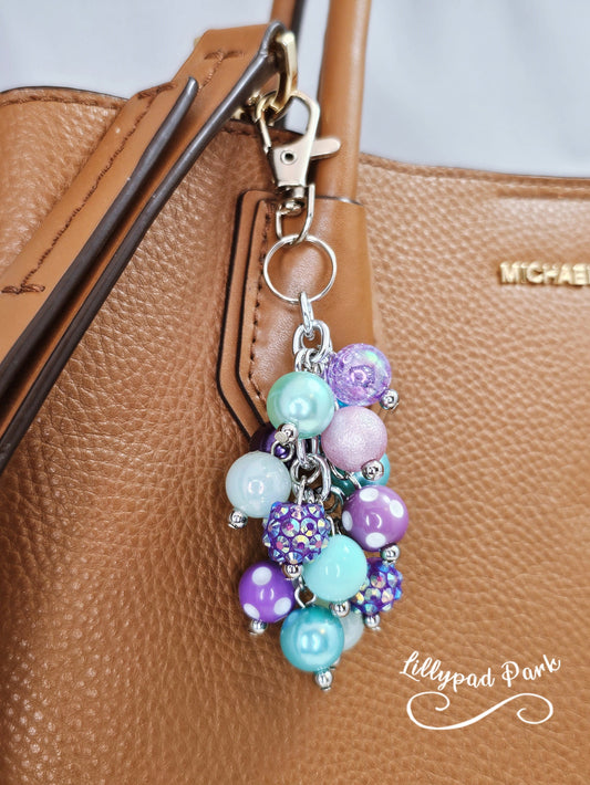 Mermaid Purse Charm, Purple