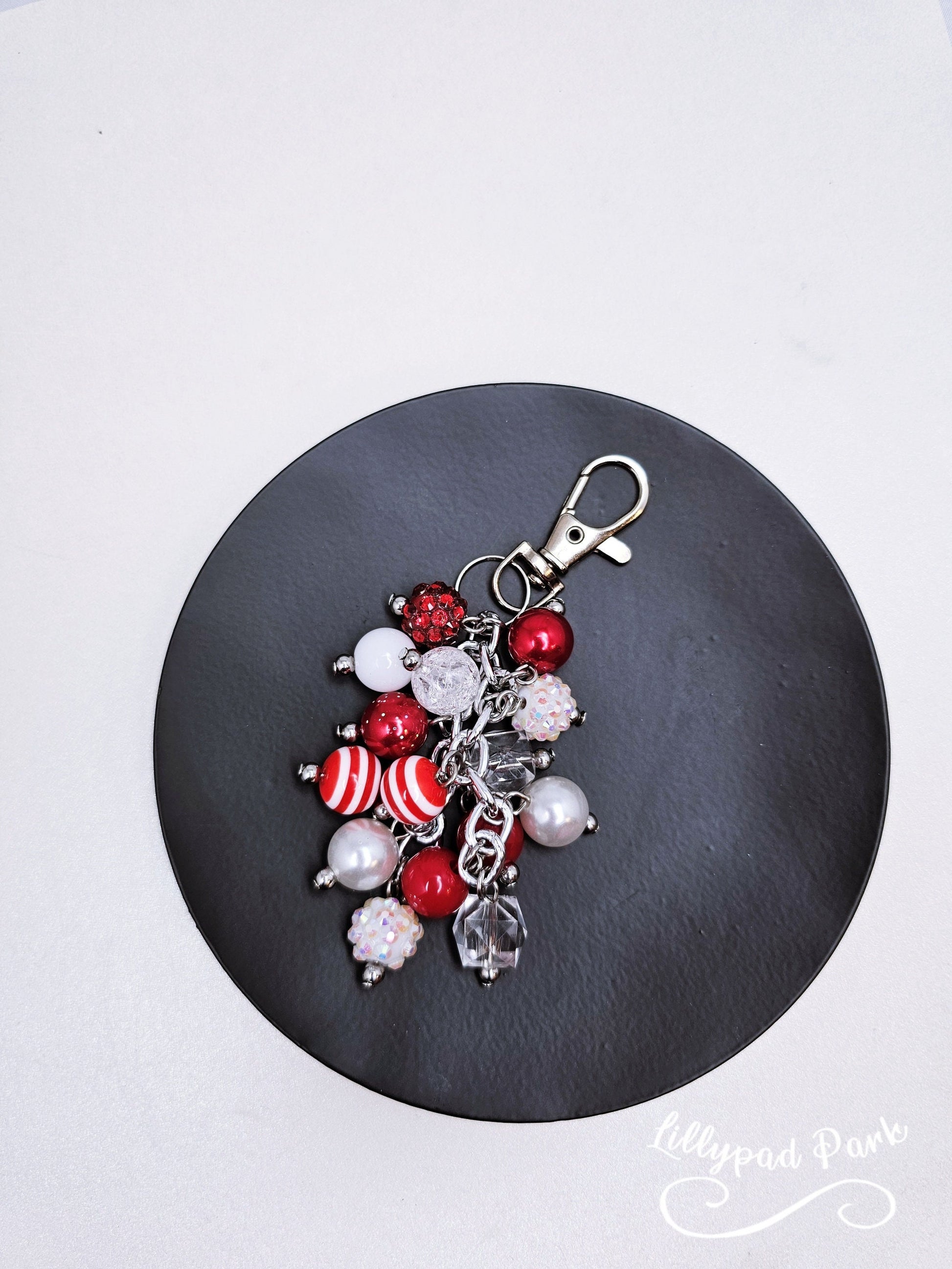 Candy Cane Mini Purse Charm