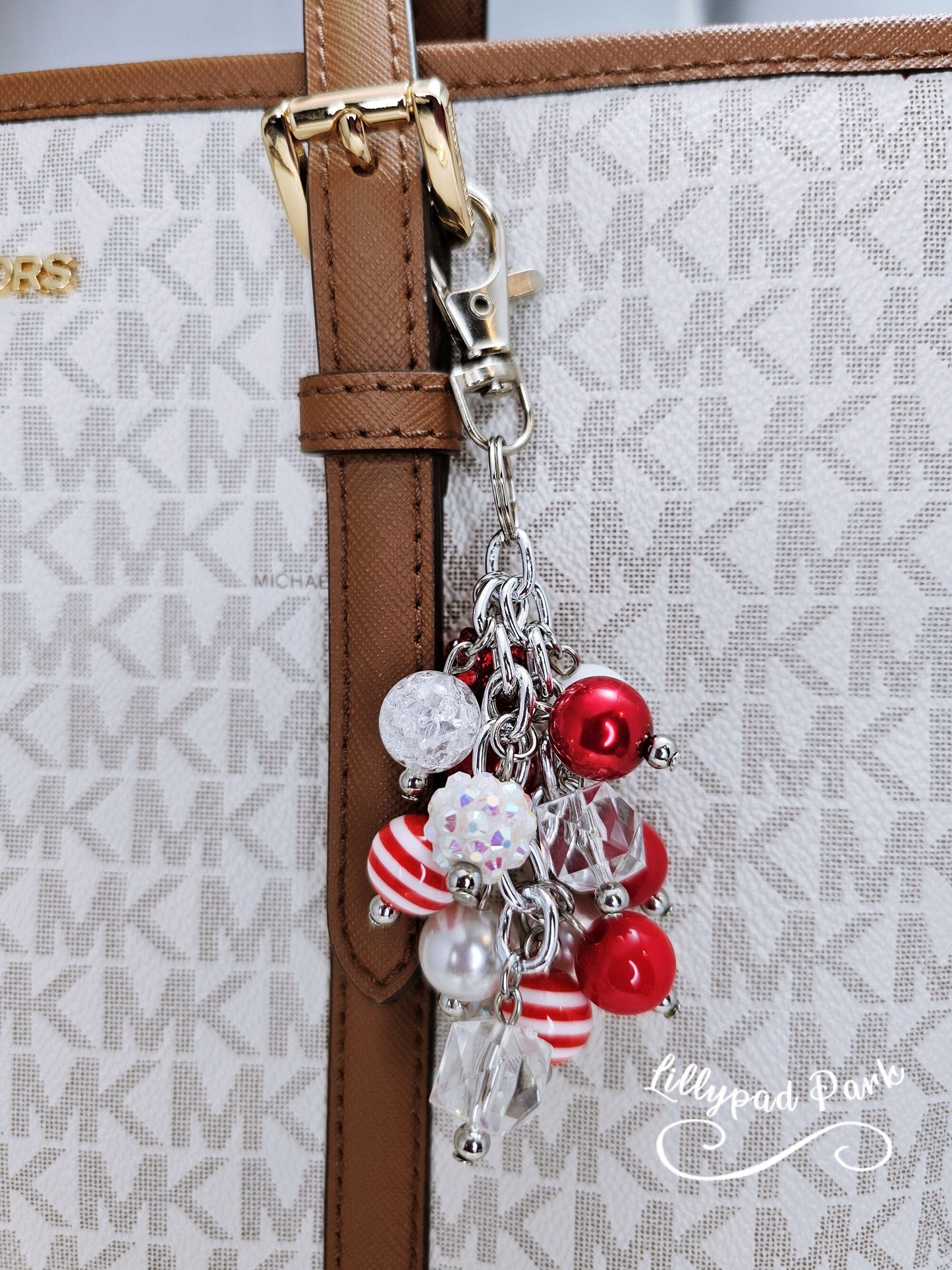 Candy Cane Mini Purse Charm