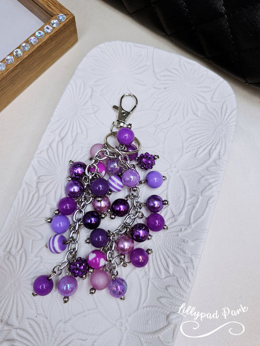 Royal Purple Purse Charm