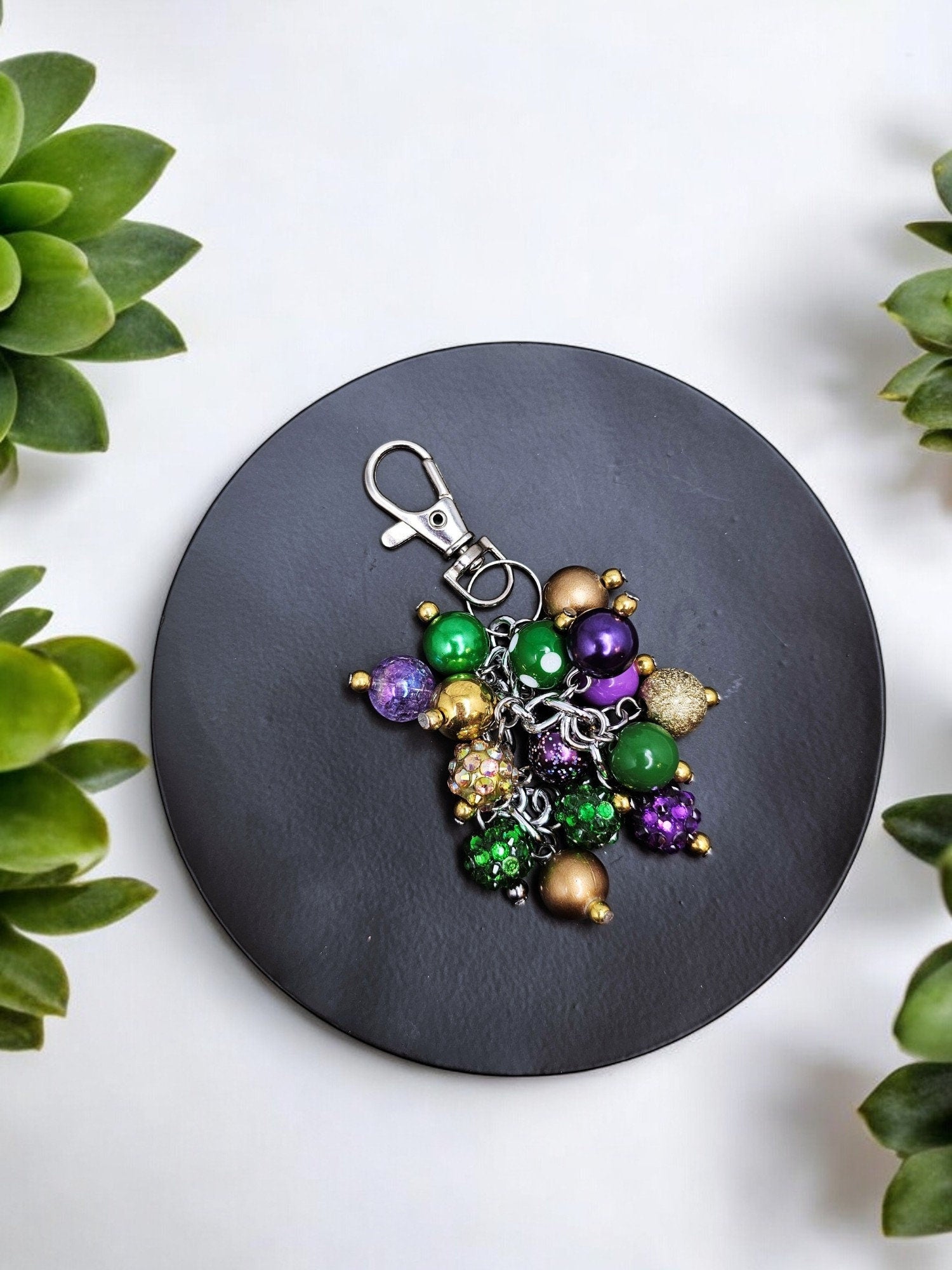 Mardi Gras Mini Purse charm