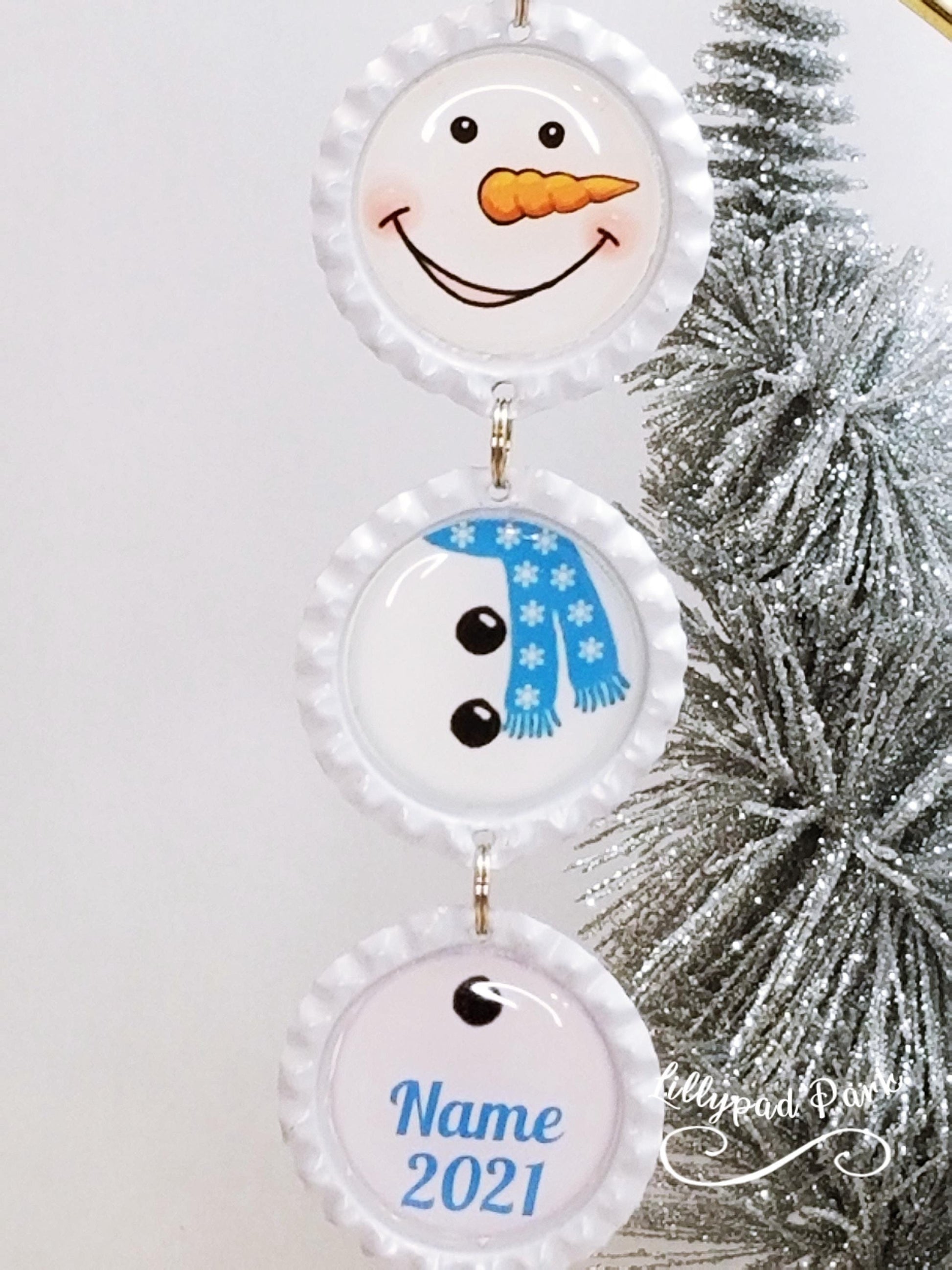 Snowman Personalized Ornaments, Christmas gift Xmas Snowmen, Snowmen Decorations, 2024 Ornament