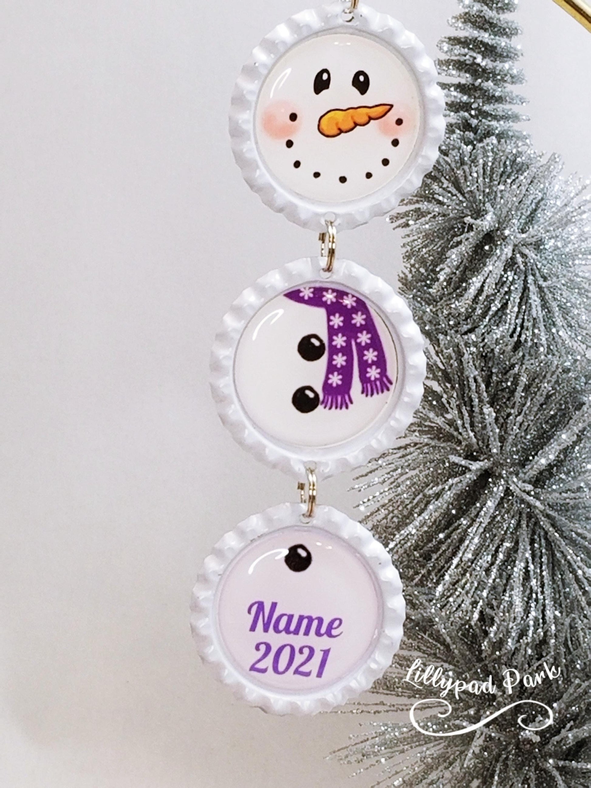 Snowman Personalized Ornaments, Christmas gift Xmas Snowmen, Snowmen Decorations, 2024 Ornament