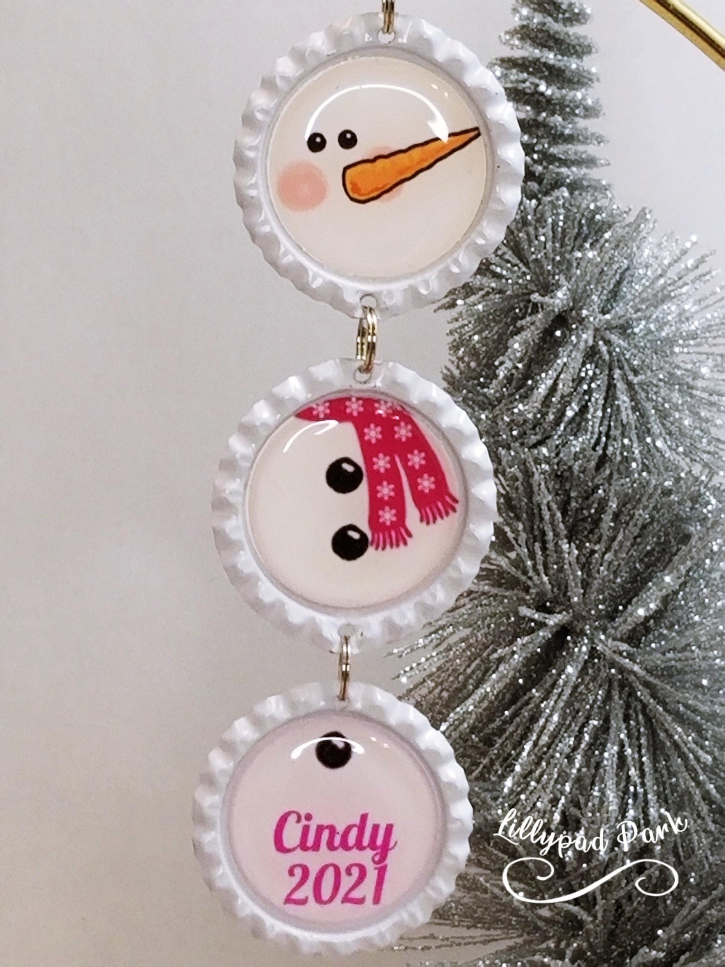 Snowman Personalized Ornaments, Christmas gift Xmas Snowmen, Snowmen Decorations, 2024 Ornament