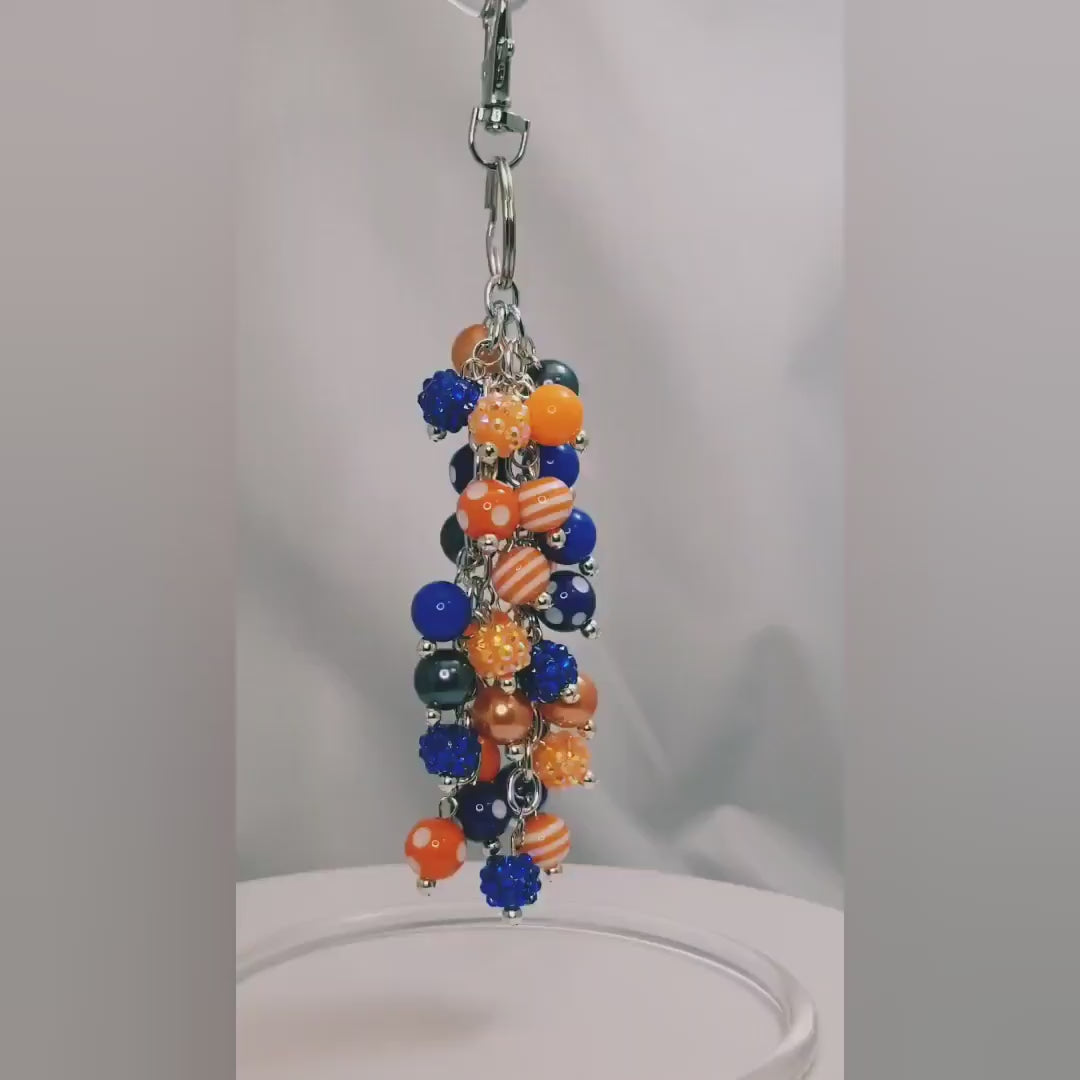 Handmade Beaded Purse Charm or Bag Charm that dangles like a keychain