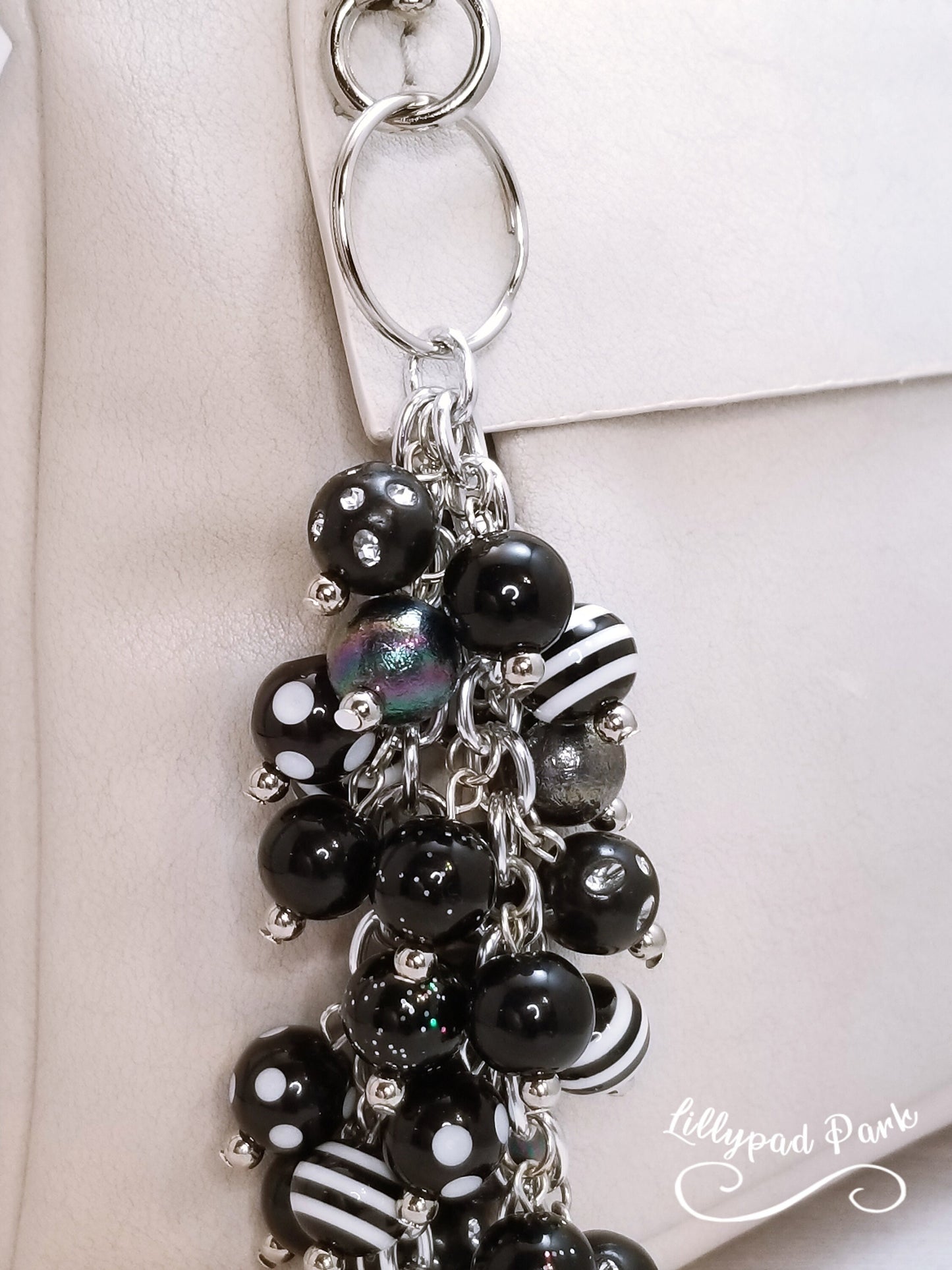 Handmade Beaded Purse Charm or Bag Charm that dangles like a keychain