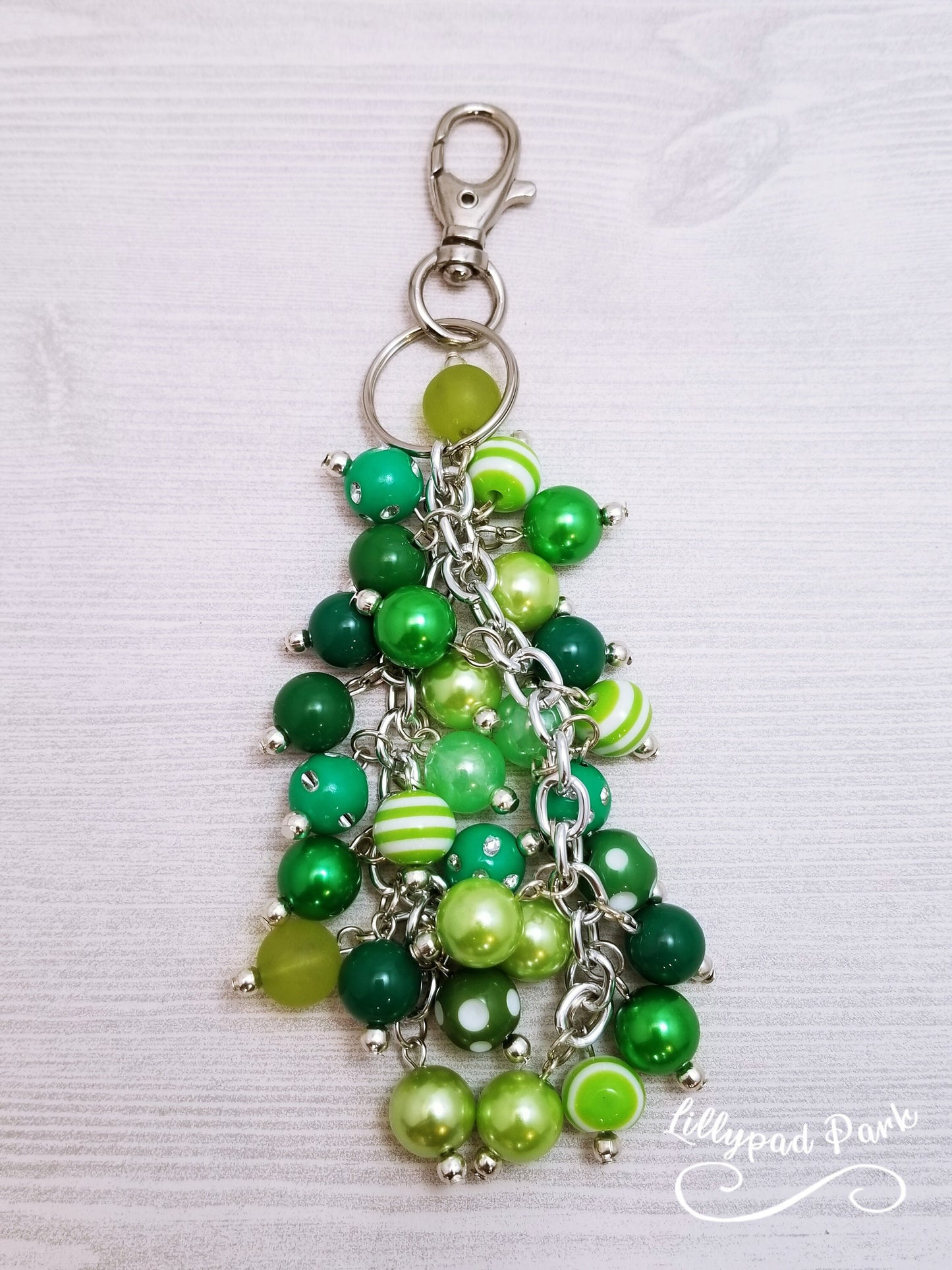 Handmade Beaded Purse Charm or Bag Charm that dangles like a keychain