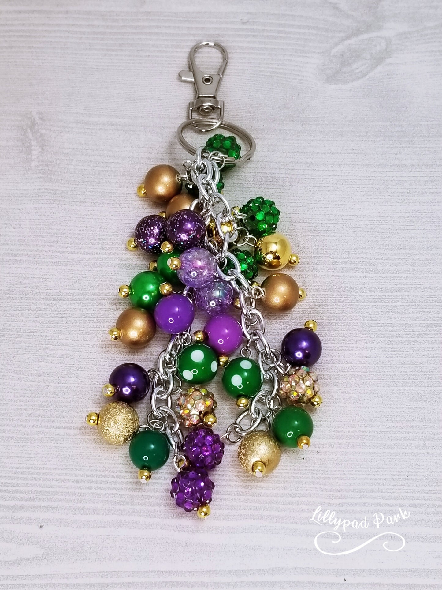 Handmade Beaded Purse Charm or Bag Charm that dangles like a keychain