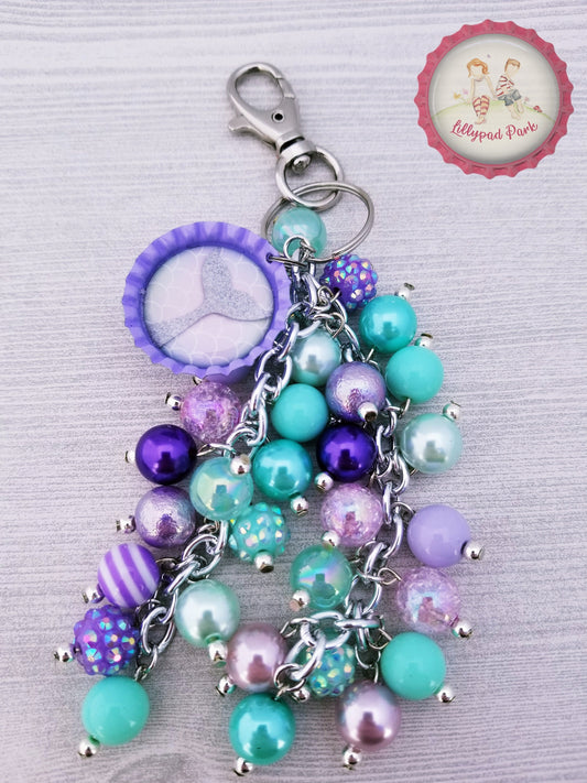 Handmade Beaded Purse Charm or Bag Charm that dangles like a keychain