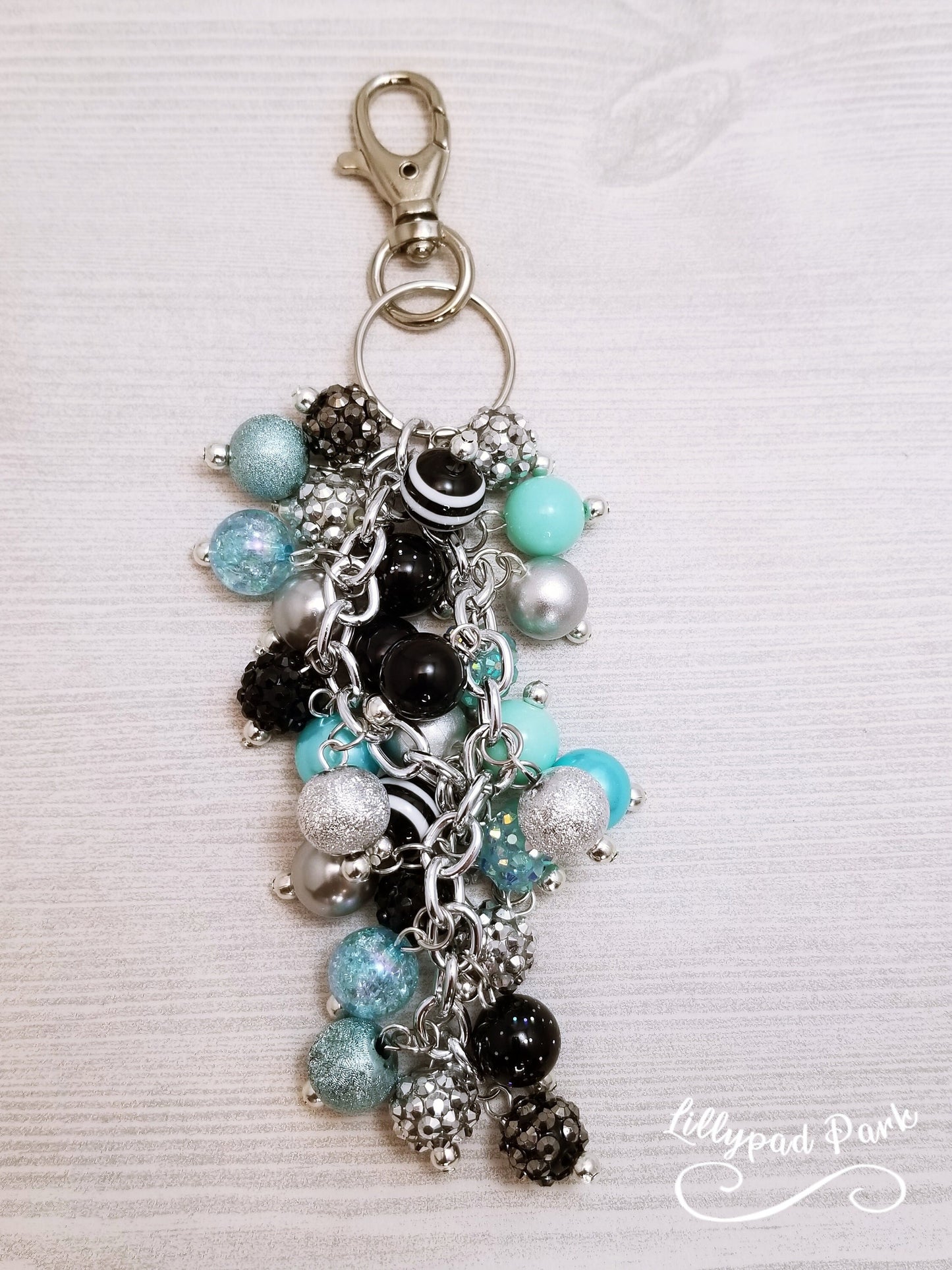 Handmade Beaded Purse Charm or Bag Charm that dangles like a keychain