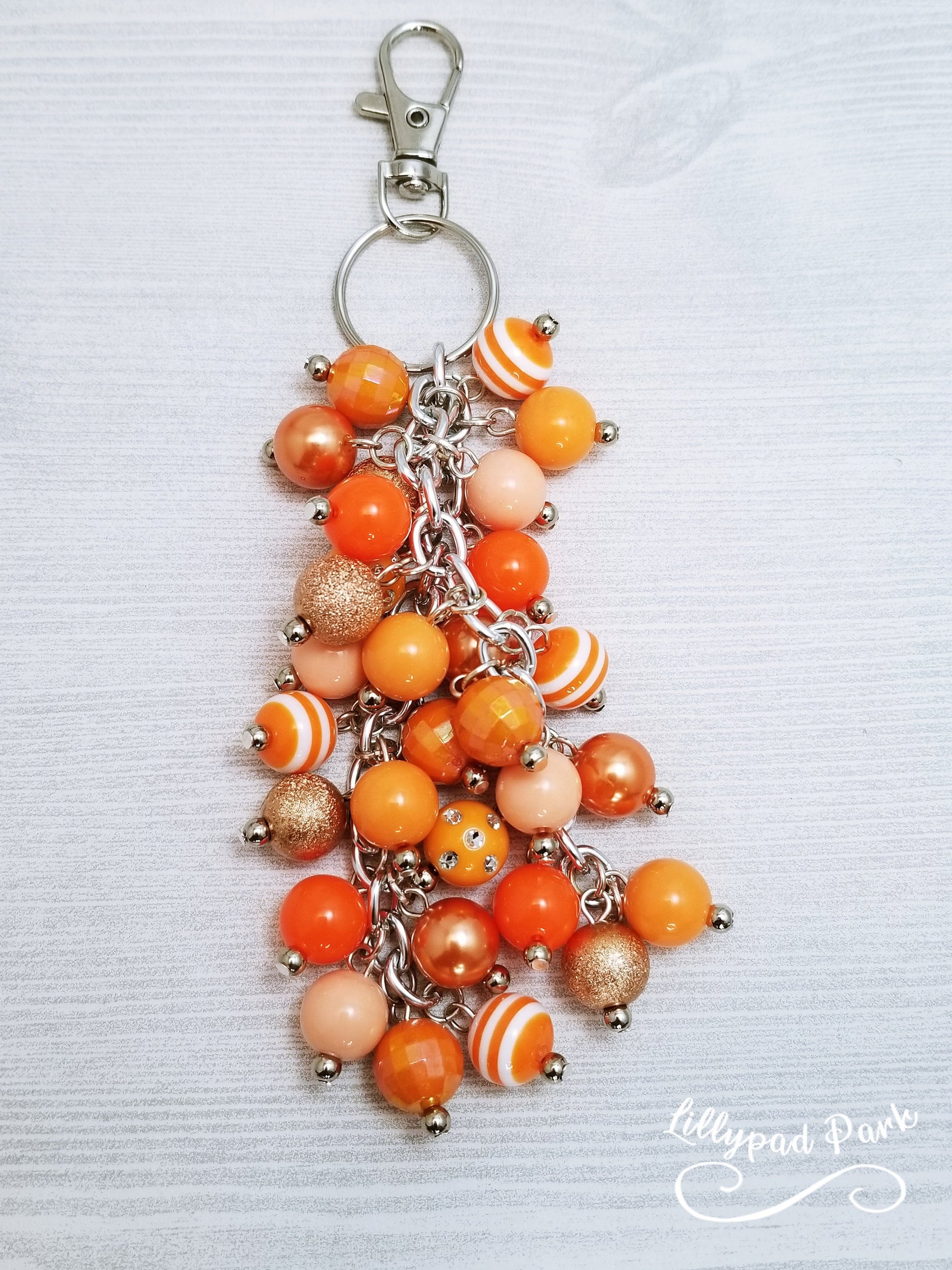 Handmade Beaded Purse Charm or Bag Charm that dangles like a keychain