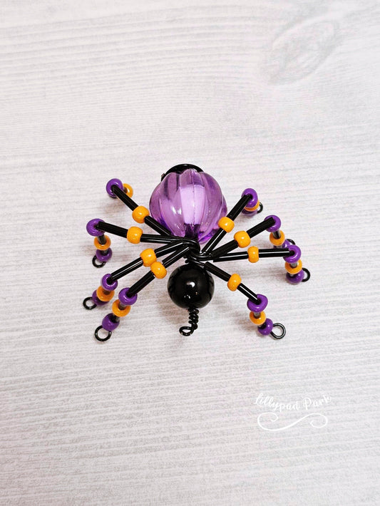 Handmade Beaded Spider for Halloween