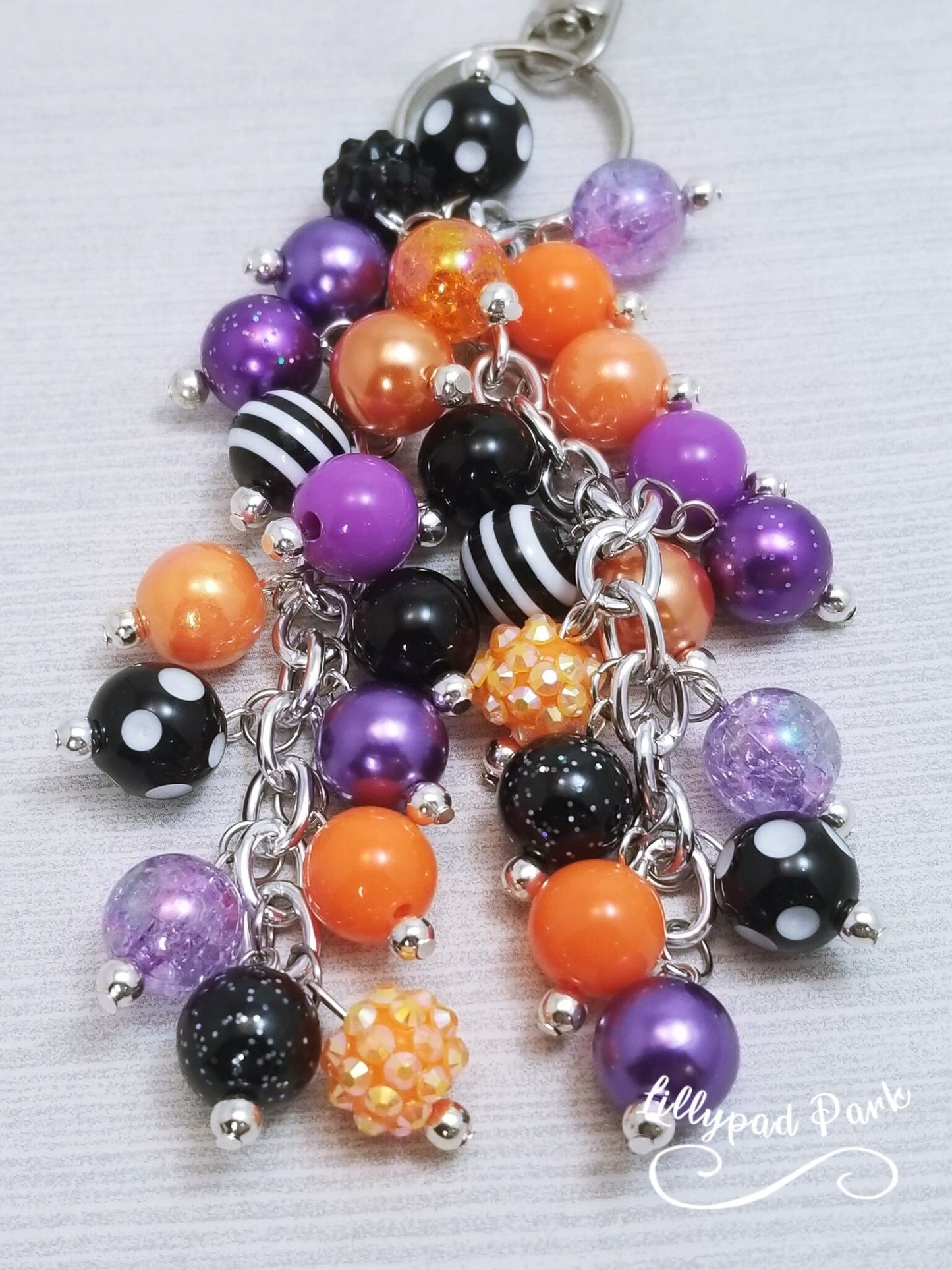 Handmade Beaded Purse Charm or Bag Charm that dangles like a keychain