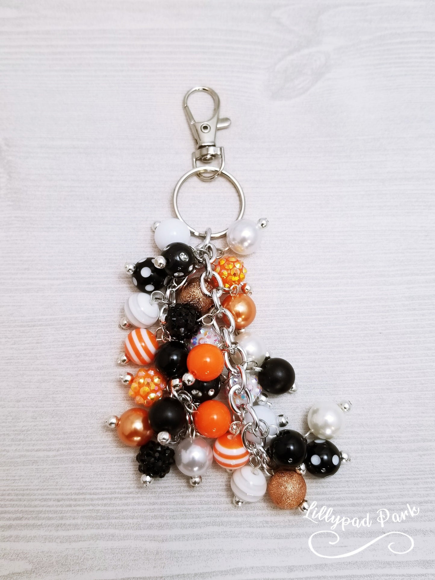 Handmade Beaded Purse Charm or Bag Charm that dangles like a keychain